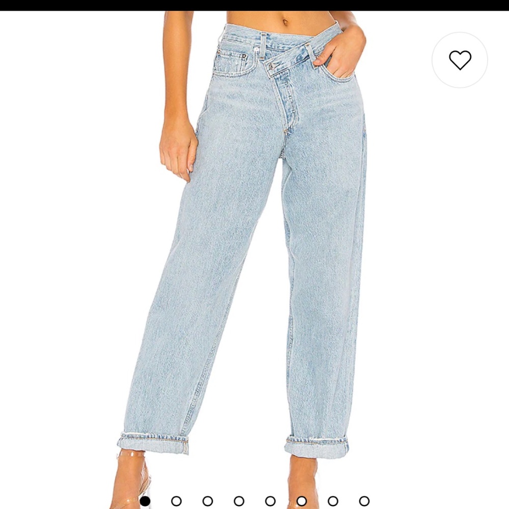 Agolde criss cross jeans